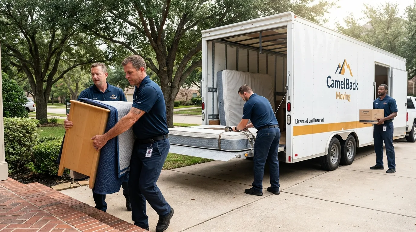 Crew loading residential truck for cross-state move from Lanesborough, MA